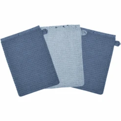 WÖRNER SÜDFROTTIER Guante De Lavado Azul 3 Pack -Tienda De Cuidado Del Bebé woerner suedfrottier guante de lavado azul 3 pack a303282 2