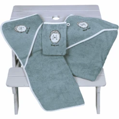 WÖRNER SÜDFROTTIER Toalla De Baño Con Capucha Erizo Azul -Tienda De Cuidado Del Bebé woerner suedfrottier toalla de bano con capucha erizo azul a383780 3