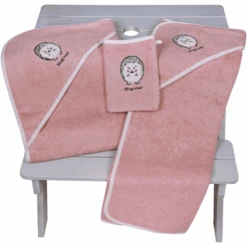 WÖRNER SÜDFROTTIER Toalla De Baño Con Capucha Erizo Rosa -Tienda De Cuidado Del Bebé woerner suedfrottier toalla de bano con capucha erizo rosa a383809 3