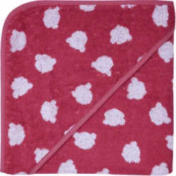 WÖRNER SÜDFROTTIER Toalla De Baño Con Capucha Teddy Rojo -Tienda De Cuidado Del Bebé woerner suedfrottier toalla de bano con capucha teddy rojo a383690 4